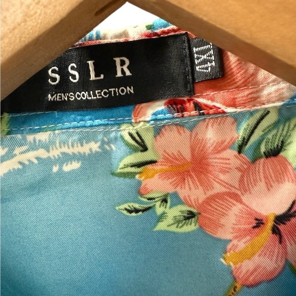 SSLR Hawaiian Men’s Shirt 4XL Flamingo Short  Sleeve 
Casual Beach Tropical - Picture 4 of 6